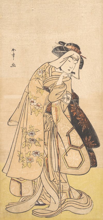 El cuarto Iwai Hanshiro como mujer, ca. 1779 de Shunsho