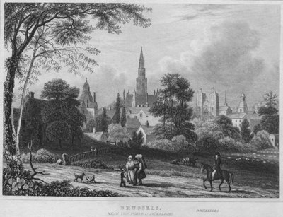 Bruselas, cerca de la Puerta de Anderlecht, 1850 de Shury and Son