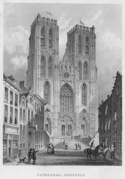 Catedral, Bruselas, 1850 de Shury and Son