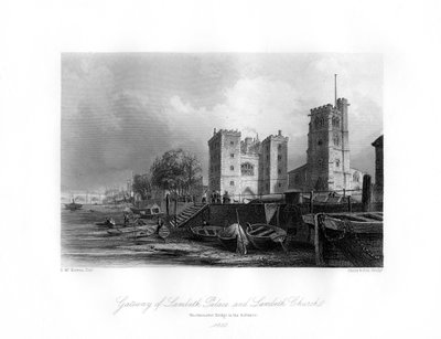Palacio de Lambeth y la iglesia, Lambeth de Shury and Son