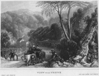 Vista cerca de Theux, 1850 de Shury and Son