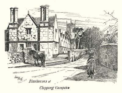 Asilos en Chipping Campden (grabado) de Sidney Heath
