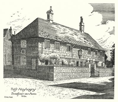 Casas de Beneficencia de Hall, Bradford-on-Avon, Wilts de Sidney Heath