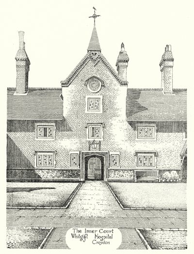 El Patio Interior, Hospital de Whitgift, Croydon de Sidney Heath