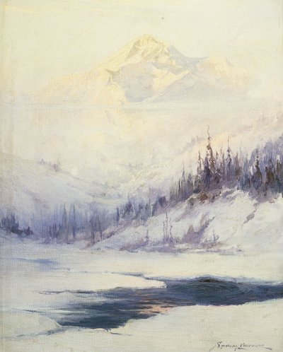 Mañana de invierno, Monte McKinley, Alaska de Sidney Laurence