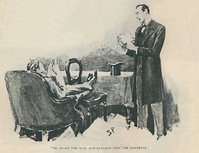Rompió el sello y miró el contenido, 1892 de Sidney Paget