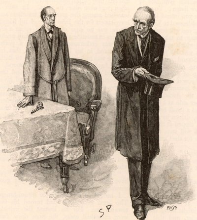 Ilustración para "Las aventuras de Sherlock Holmes de Sidney Paget