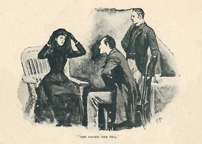 Ella Levantó su Velo, 1892 de Sidney Paget