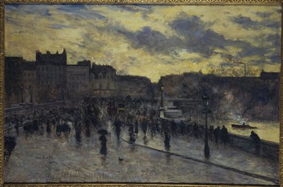 Pont-Neuf, visto desde el quai de la Mégisserie de Siebe Johannes Ten Kate
