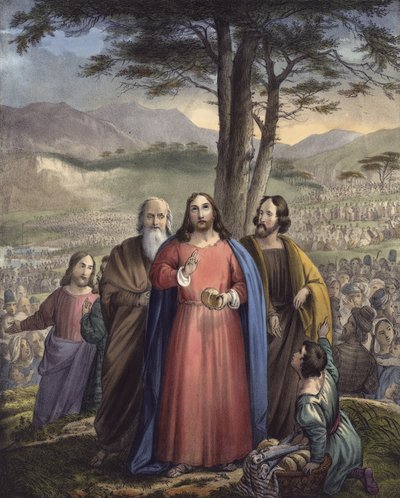 Cristo alimenta a la multitud de Siegfried Detler Bendixen