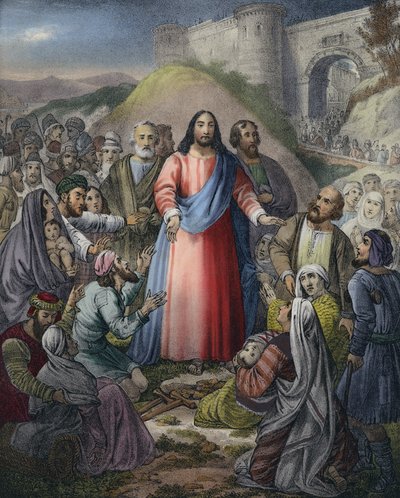 Cristo Sanando a la Multitud de Siegfried Detler Bendixen