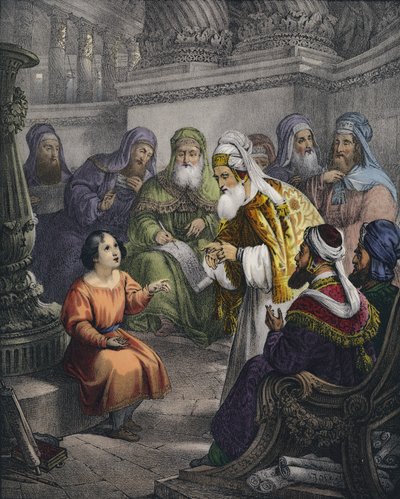 Cristo con los doctores en el Templo de Siegfried Detler Bendixen