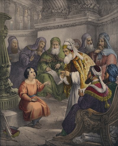 Cristo con los doctores en el templo de Siegfried Detler Bendixen