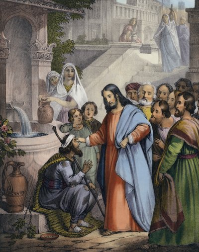 Jesús da vista a un nacido ciego de Siegfried Detler Bendixen
