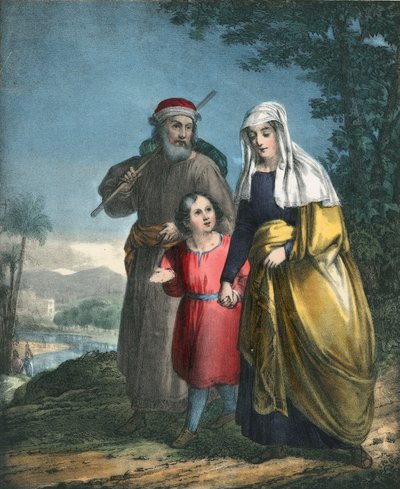 Jesús regresando con sus padres a Nazaret de Siegfried Detler Bendixen