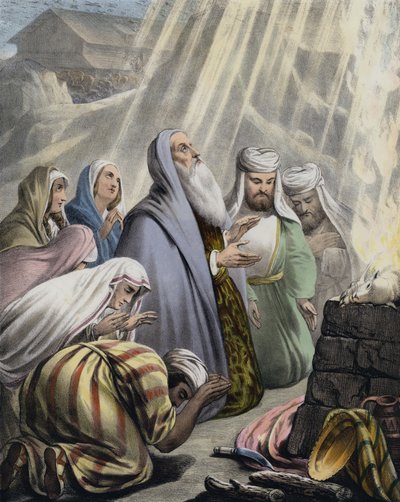 El Sacrificio de Noé al Salir del Arca de Siegfried Detler Bendixen