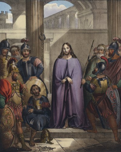 Los soldados romanos se burlan de Cristo de Siegfried Detler Bendixen