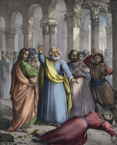 La Muerte de Ananías de Siegfried Detler Bendixen