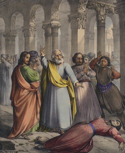 La muerte de Ananías de Siegfried Detler Bendixen
