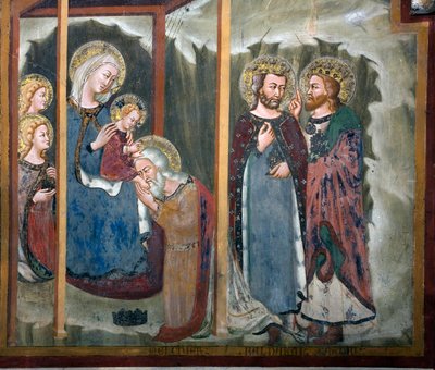 Adoración de los Magos de Sienese School