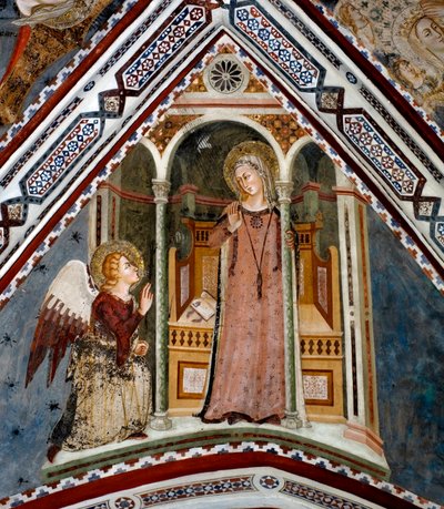 La Anunciación de Sienese School