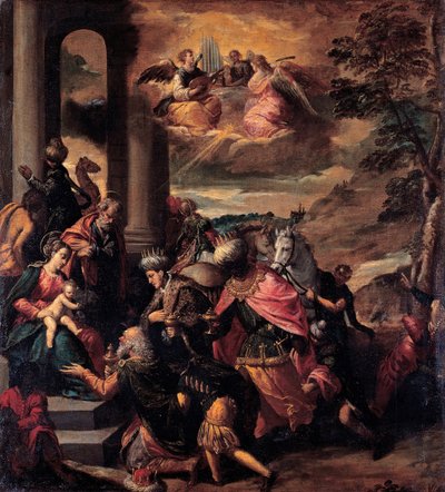 La adoración de los magos, 1580 de Sigismondo Scarsellino