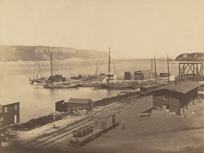 Palisades, río Hudson, muelles de Yonkers de Silas A. Holmes