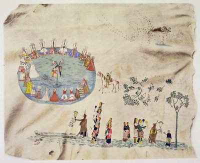 La danza del sol Shoshone de Silver  Horn