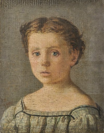Retrato de niño, c.1864-65 (óleo sobre tabla) de Silvestro Lega
