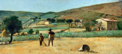Campo con campesinos de Silvestro Lega