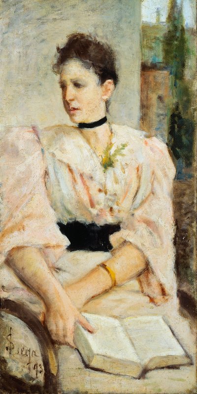 Retrato de Paola Bandini de Silvestro Lega