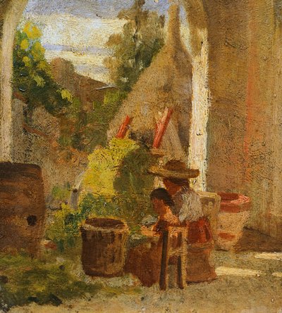 Logia rústica, tríptico de estudio campestre de Silvestro Lega