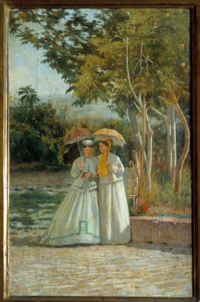 Paseo en el jardín de Silvestro Lega