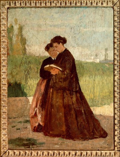 Paseo en el jardín de Silvestro Lega
