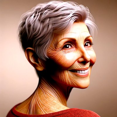 Margaret-"Años de vida formados por la IA: retratos de la intemporalidad" de Silvia Martini