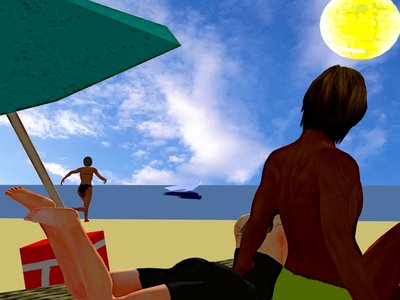 Escapada al sol: Idilio digital en la playa de Silvia Martini