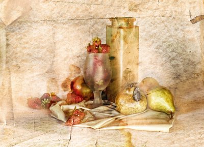 Naturaleza muerta con frutas de época de Silvia Simonato
