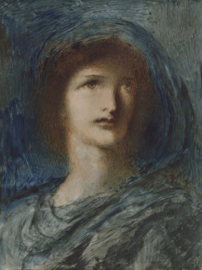 Cabeza de una niña de Simeon Solomon
