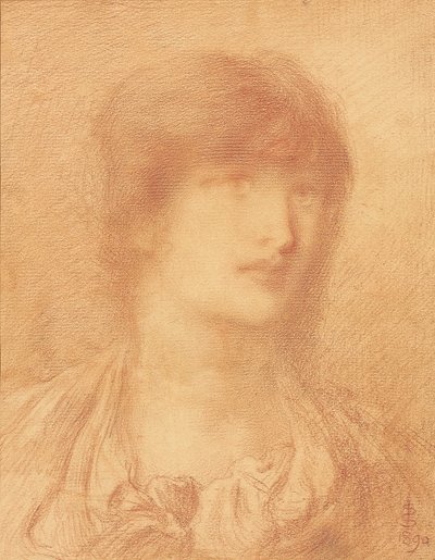 Cabeza de una joven de Simeon Solomon