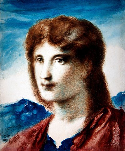 Cabeza de un joven de Simeon Solomon