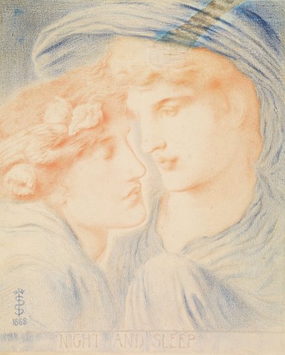 Noche y Sueño, 1888 de Simeon Solomon