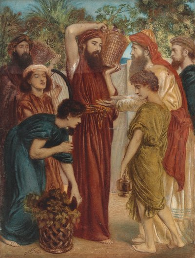 La ofrenda de las primicias de la cosecha de Simeon Solomon