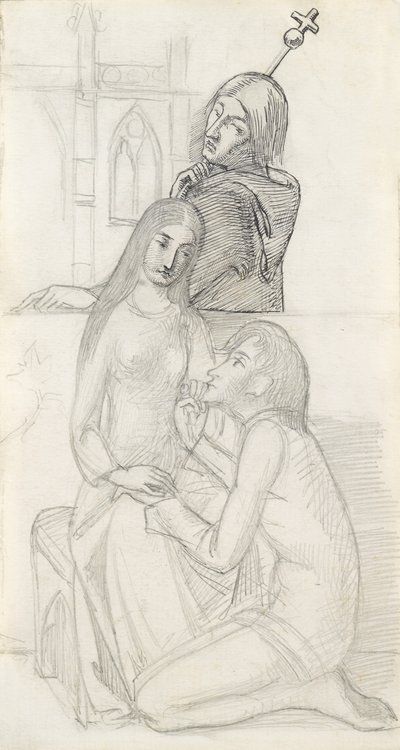 Romeo y Julieta, con Fray Lorenzo de Simeon Solomon