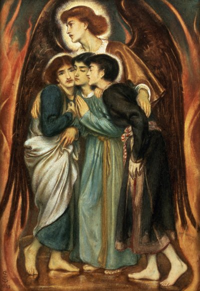 Sadrac, Mesac y Abednego en el Horno Ardiente de Simeon Solomon