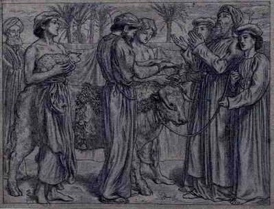 La primera ofrenda de Aarón de Simeon Solomon