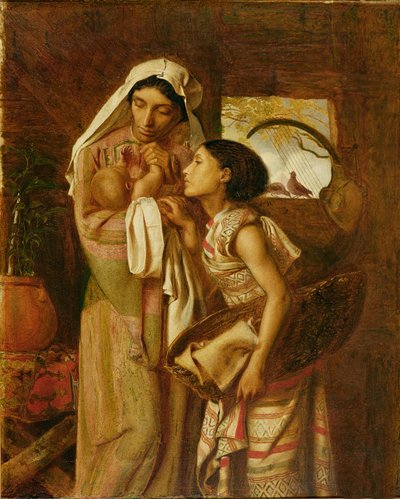 La madre de Moisés, c.1860 (óleo sobre lienzo) de Simeon Solomon