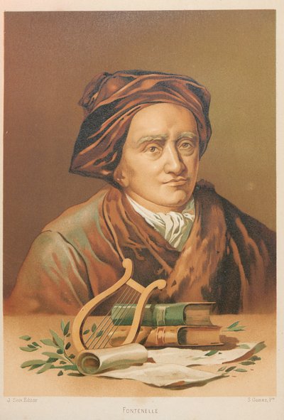 Retrato de Bernard le Bovier de Fontenelle 1657-1757, 1879 de Simón Gómez