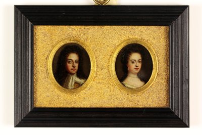 Rey Guillermo III y Reina María II de Simon (attr.to) Du Bois