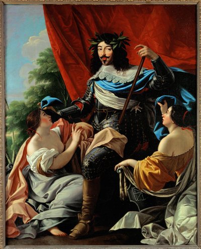 Luis XIII, Rey de Francia y Navarra ... (pintura sobre lienzo) de Simon (circle of) Vouet
