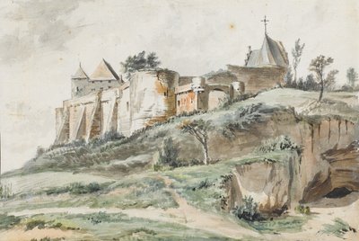 Vista del castillo de Keizersberg, Lovaina, 1782 de Simon Alexandre Clément Denis